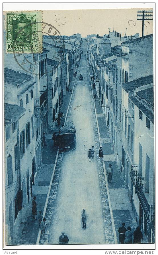 Menorca Minorque  Mahon  14 Calle De Prieto Y Caules J. Pons 1928 Voyagé Circulada - Menorca