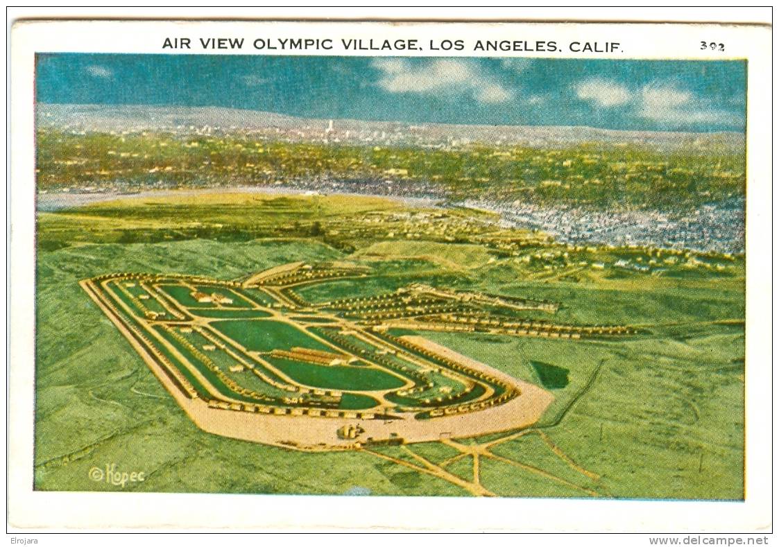 USA OLYMPIC POSTCARD OLYMPIC VILLAGE UNUSED - Zomer 1932: Los Angeles