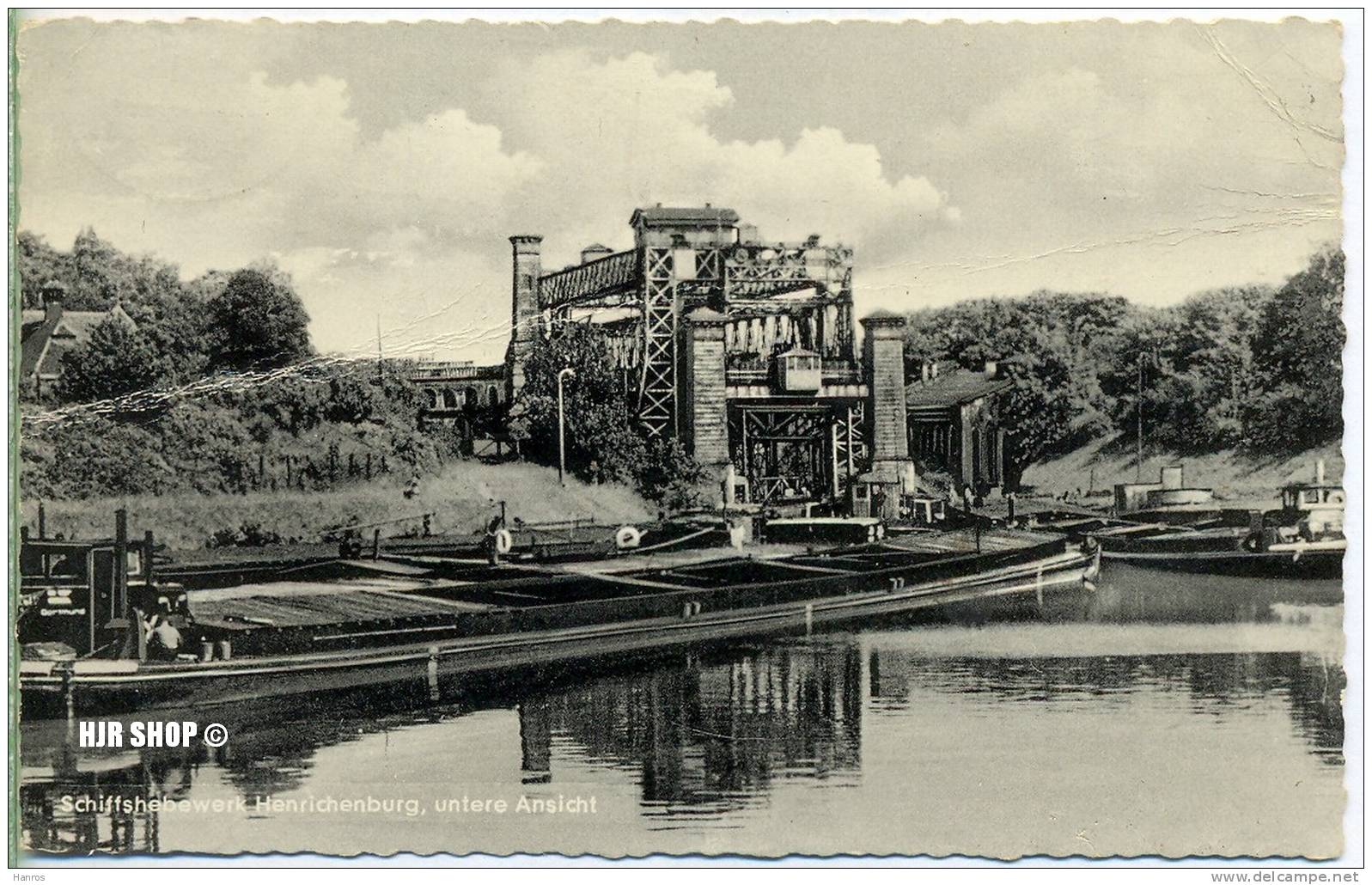 Postkarten:  Schiffshebewerk, Henrichenburg, Untere Ansicht - Castrop-Rauxel