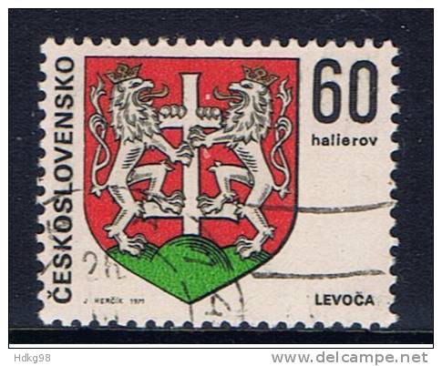CSR+ Tschechoslowakei 1971 Mi 1995 Leutschau - Used Stamps