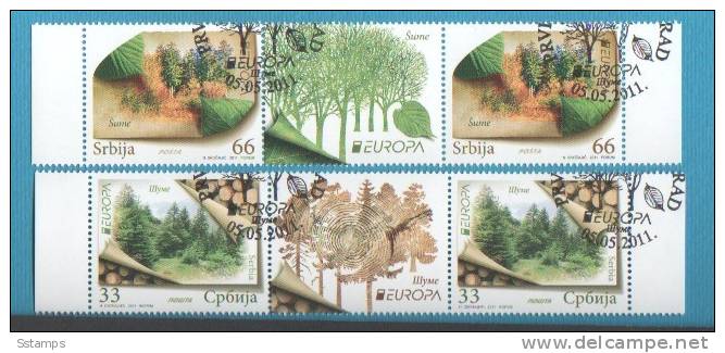 2011SRB  EUROPA 2011 CEPT FORESTS  SERBIEN SERBIA SRBIJA USED - 2011