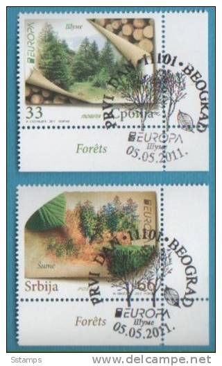 2011SRB  EUROPA 2011 CEPT FORESTS  SERBIEN SERBIA SRBIJA USED - 2011