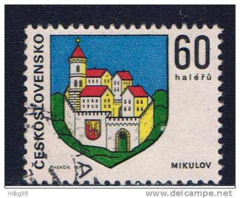 CSR+ Tschechoslowakei 1973 Mi 2144 Nikolsburg - Used Stamps