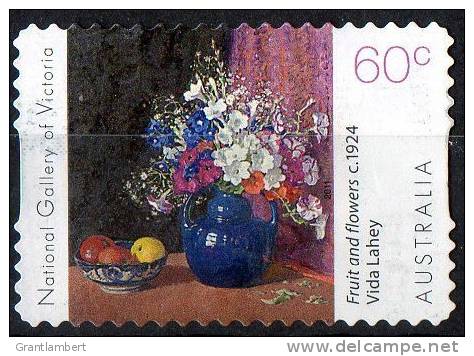 Australia 2011 Flowers- National Gallery Of Victoria - 60c Fruit &amp; Flowers 1924 Self-adhesive Used - Used Stamps