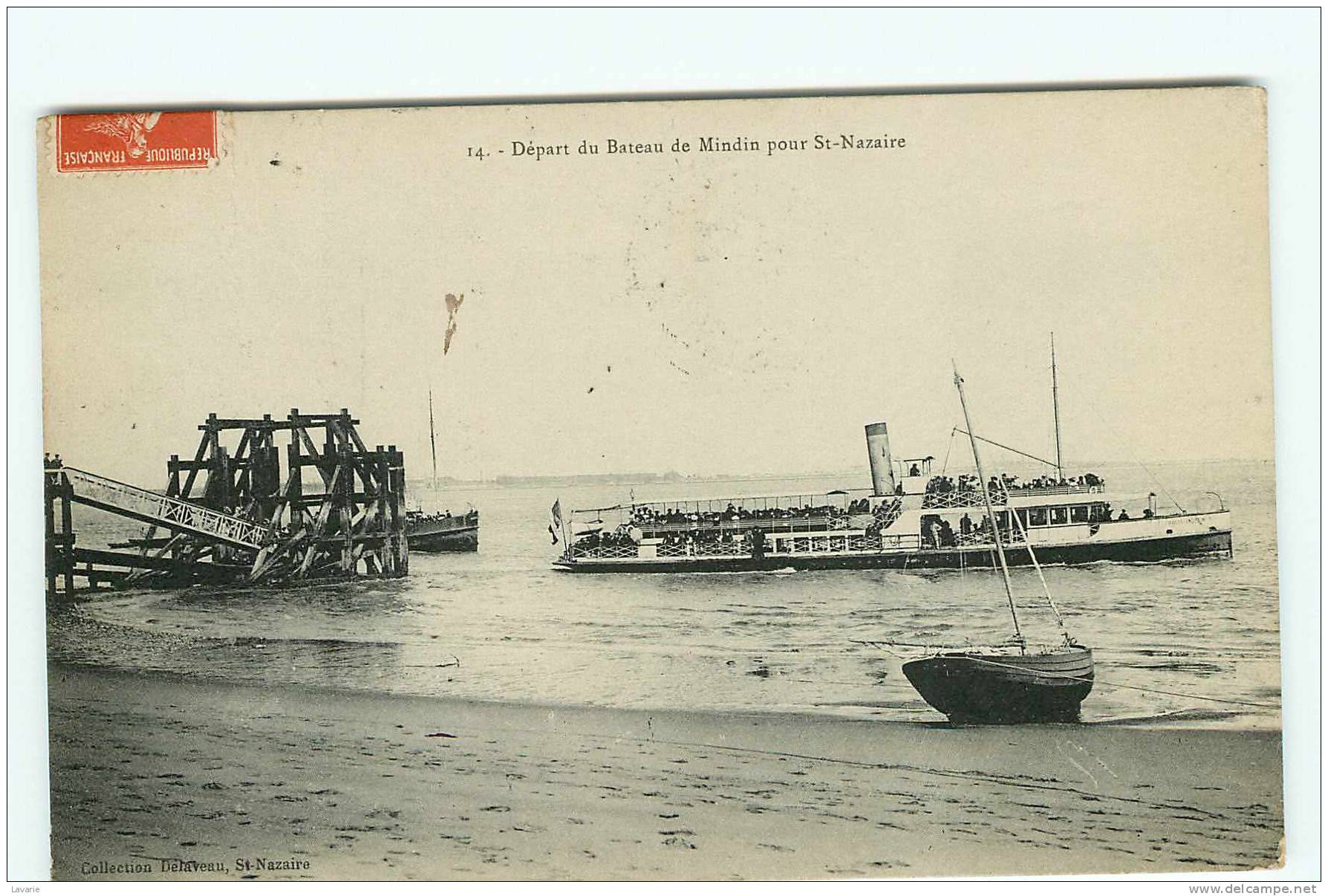 ST BREVIN - Départ Du Bateau De MINDIN Pour St Nazaire - Saint-Brevin-les-Pins