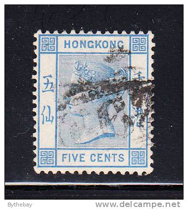 Hong Kong Used Scott #11 5c Victoria - Oblitérés