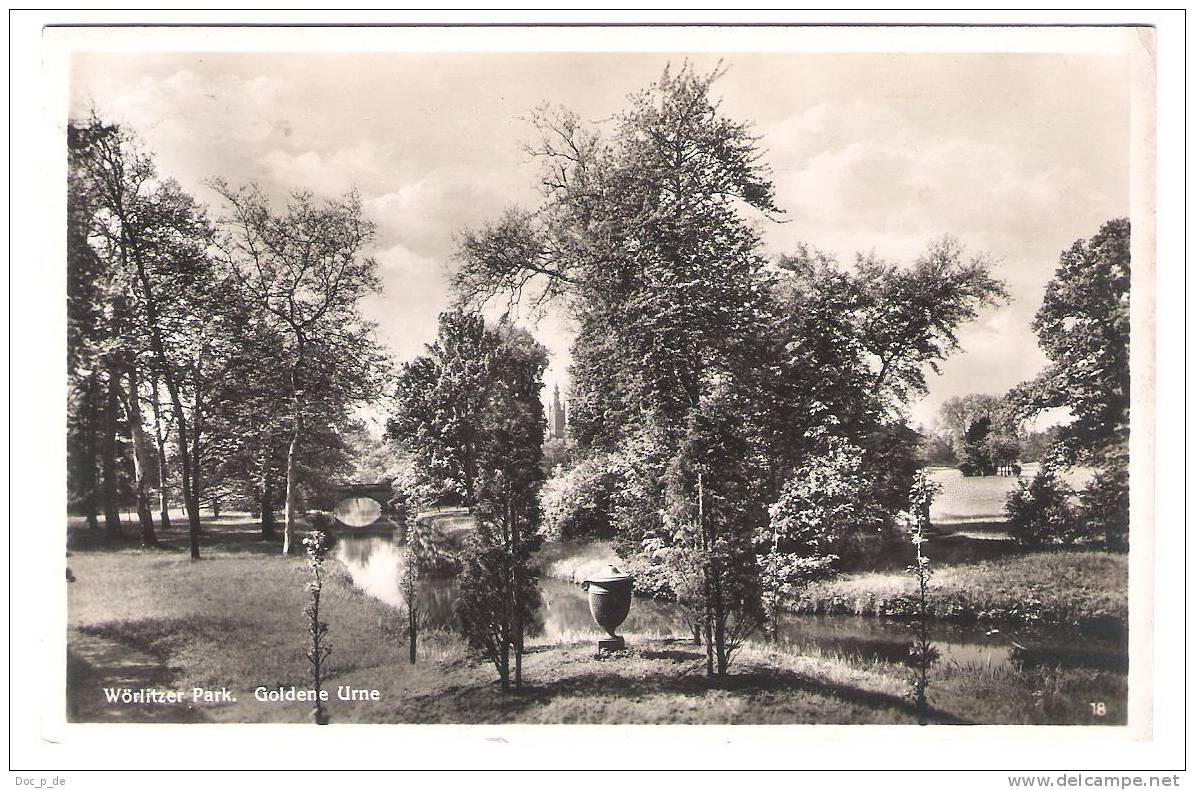 Deutschland - Wörlitz - Wörlitzer Park - Goldene Urne - 1933 - Woerlitz