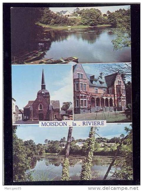 Moisdon La Rivière étang De La Forge, église Et Château De La Pinais Multivue édit. Artaud - Moisdon La Riviere