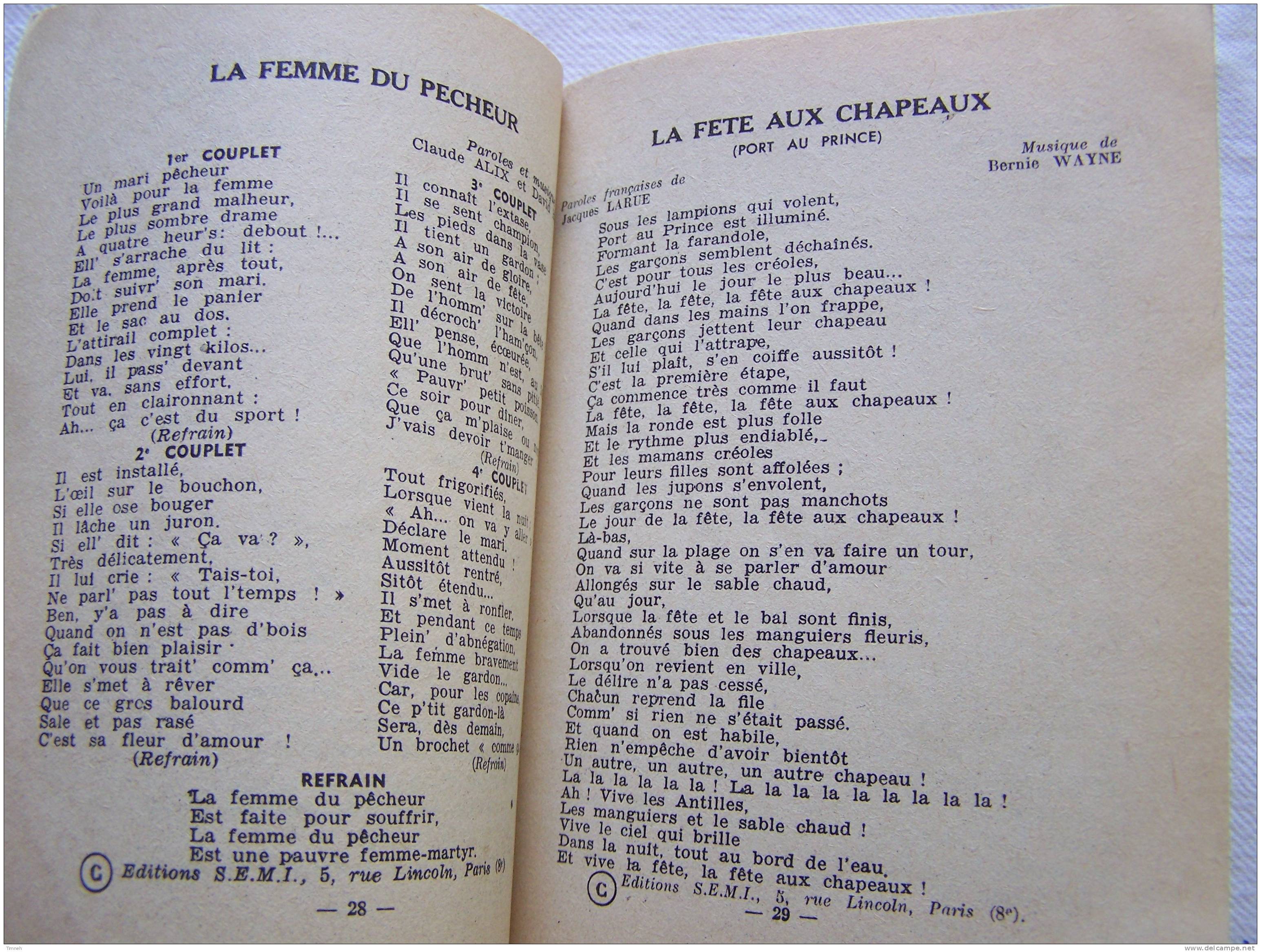Petit Livret Ancien-CHANTONS TOUS RECUEIL N°15-EDITIONS MERIDIAN § S.E.M.I. - Musik