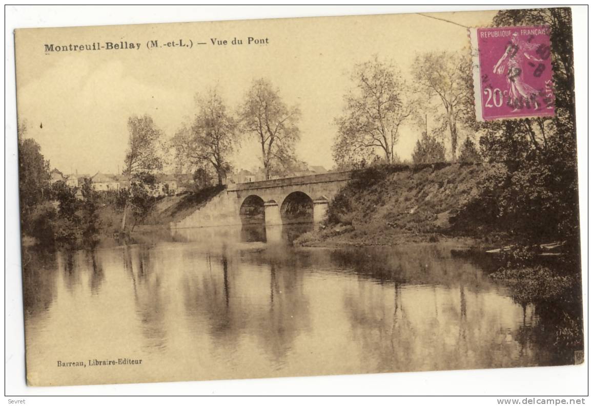 MONTREUIL-BELLAY  - Vue Du Pont. - Montreuil Bellay