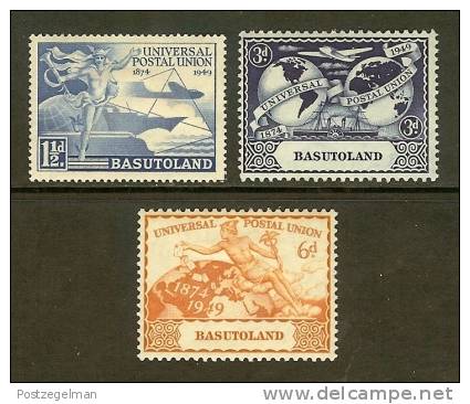 BASUTOLAND 1949 Mint Hinged Stamp(s) U,P.U. 3 Values Only 41-43 - Lesotho (1966-...)