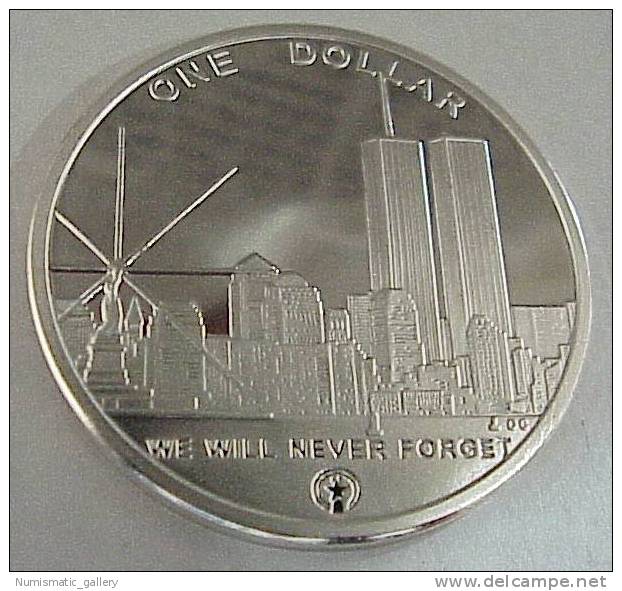 MARIANEN INSELN 1 DOLAR 2004 WE WILL NEVER FORGET - Islas Maríanas Del Norte