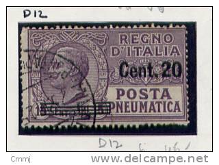 1924/25 - Regno -  Italia - Italy - Posta Pneumatica - Sass. N. 6  - Mi. 215 - USED - (W0208...) - Pneumatic Mail