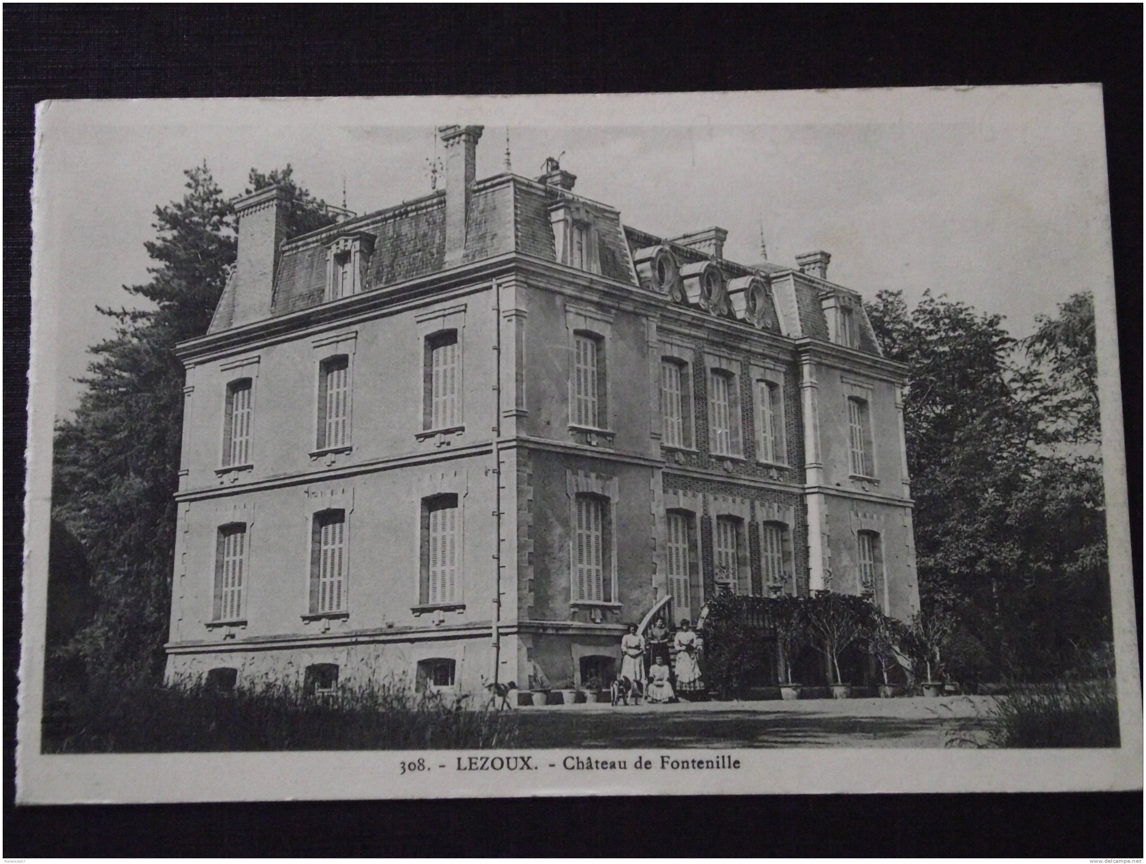 LEZOUX (Puy-de-Dôme) - Château De Fontenille - Animée - Non Voyagée - Dos Non Découpé - Lezoux