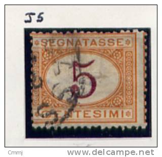 1870/74 -  Regno - Italia - Italy - Segnatasse - Sass. N. 5 USED -  (W0208...) - Segnatasse