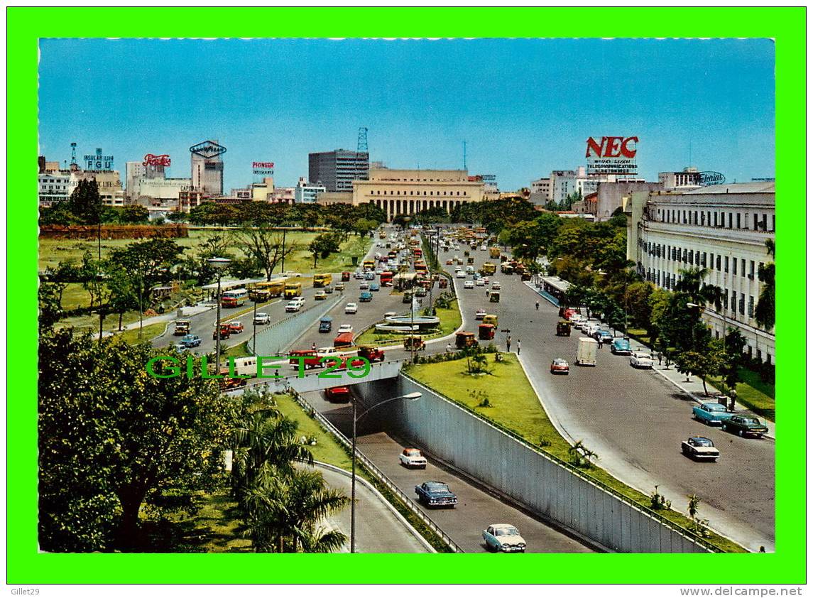 MANILA, PHILIPPINES - UNDERPASS-OVERPASS COMPLEX - CENTRAL POST OFFICE BUILDING - - Philippines