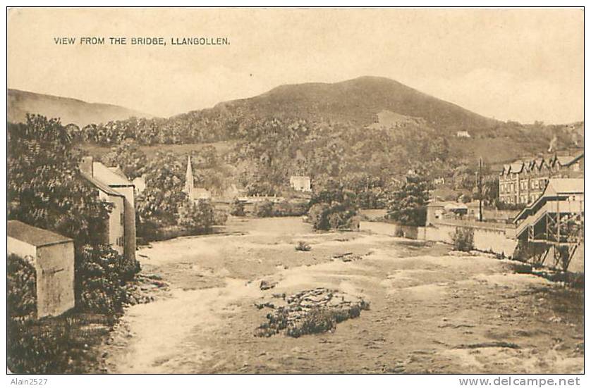 LLANGOLLEN - View From The Bridge (The Dee Temperance Hotel, 2798-107) - Denbighshire