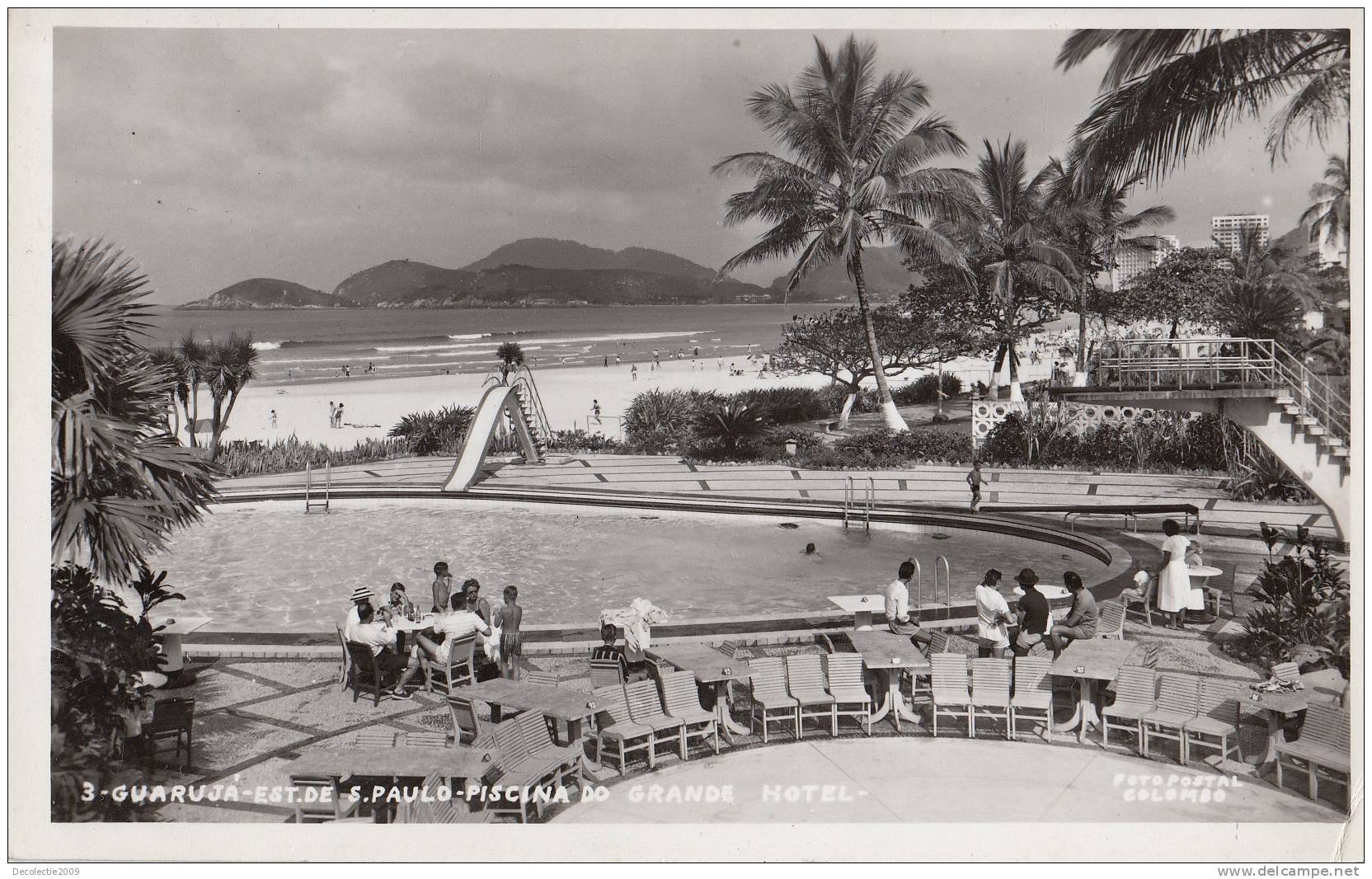 B29098 Sao Paulo Piscina Do Grande Hotel Used Perfect Shape - São Paulo