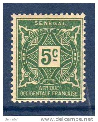 SENEGAL 1915 Taxe Yv 12 MLH * - Autres & Non Classés