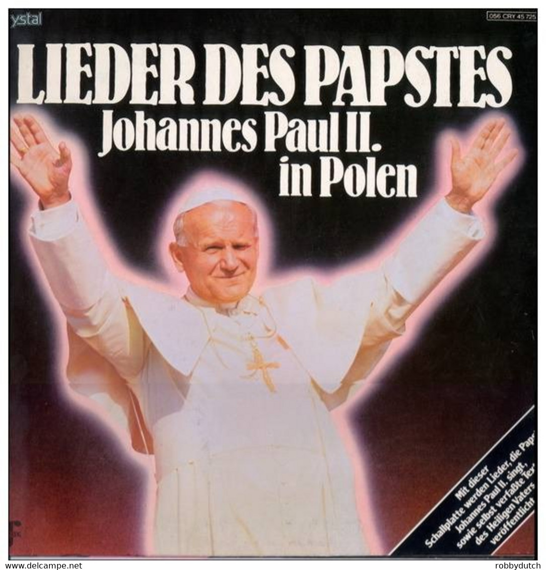 * LP *  LIEDER DES PAPSTES - JOHANNES PAUL II IN POLEN (Germany 1979 Ex-!!!) - Canciones Religiosas Y  Gospels