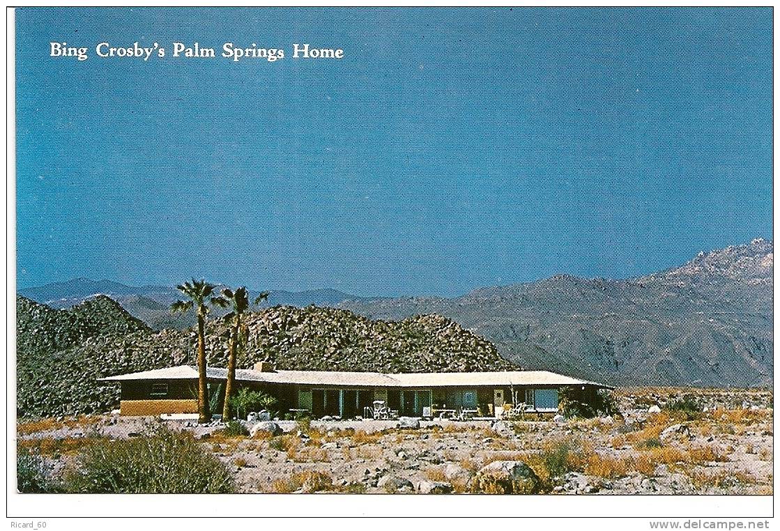 Carte Postale, Palm Springs, Bing Crosby's Home, Villa De Bing Crosby - Palm Springs