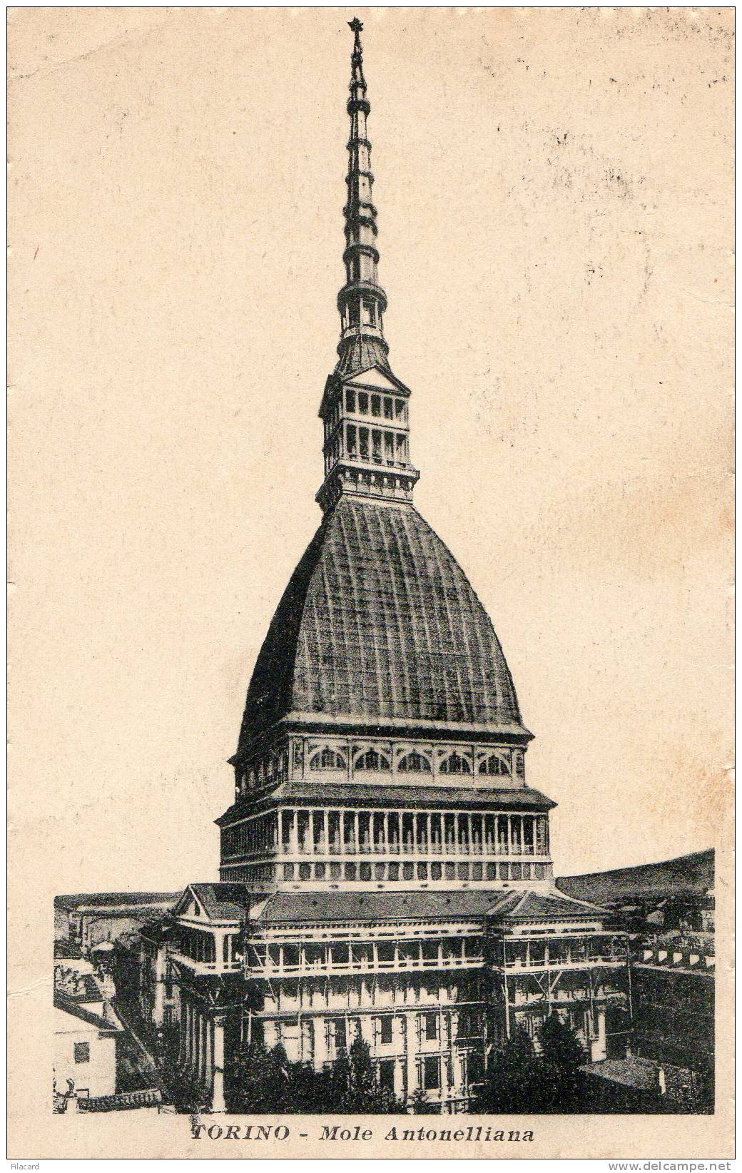 18552    Italia,   Torino,  Mole   Antonelliana,  VG  1919 - Mole Antonelliana