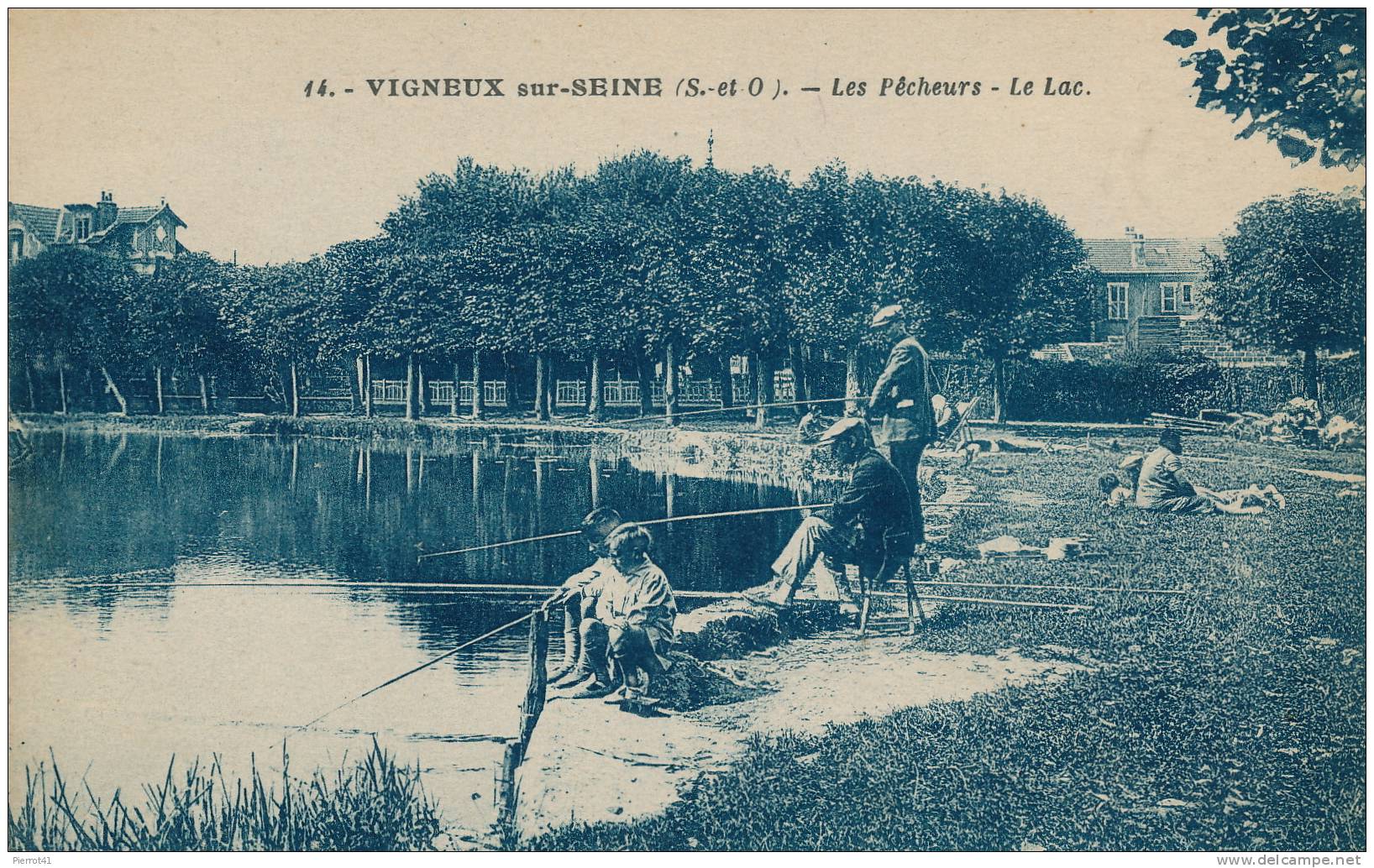 VIGNEUX-SUR-SEINE - Les Pêcheurs - Le Lac - Vigneux Sur Seine