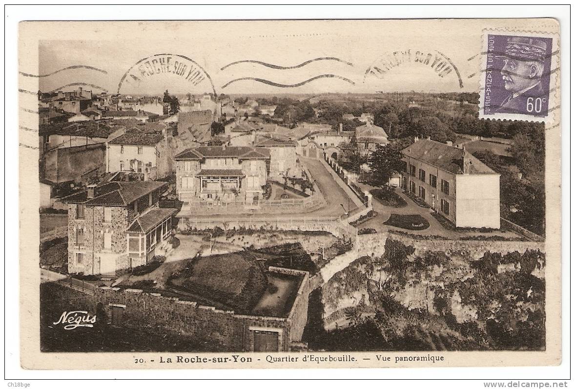 CPA 85 - Vendée- La Roche Sur Yon - Quartier D´Equebouille - Vue Panoramique - La Roche Sur Yon