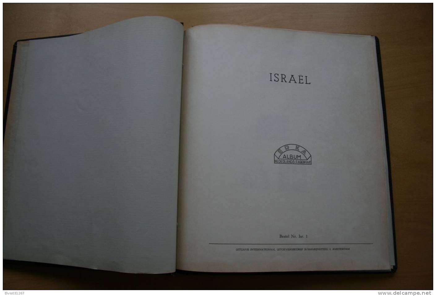 Israel Album - 1948-1961, Antique ERKA Album With Israel Pages - Years 1948->1961 - Large Format, White Pages