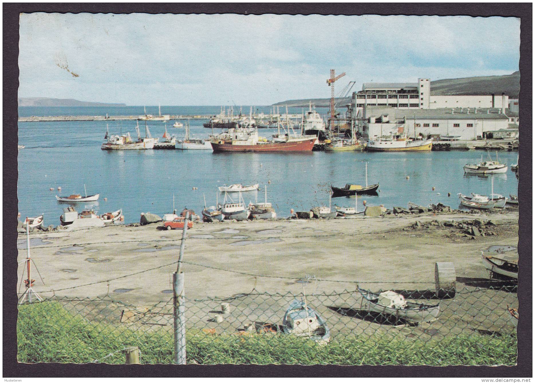 Faroe Islands PPC Tórshavn Used In Greenland SUKKERTOPPEN 1978 To BROVST Denmark - Färöer