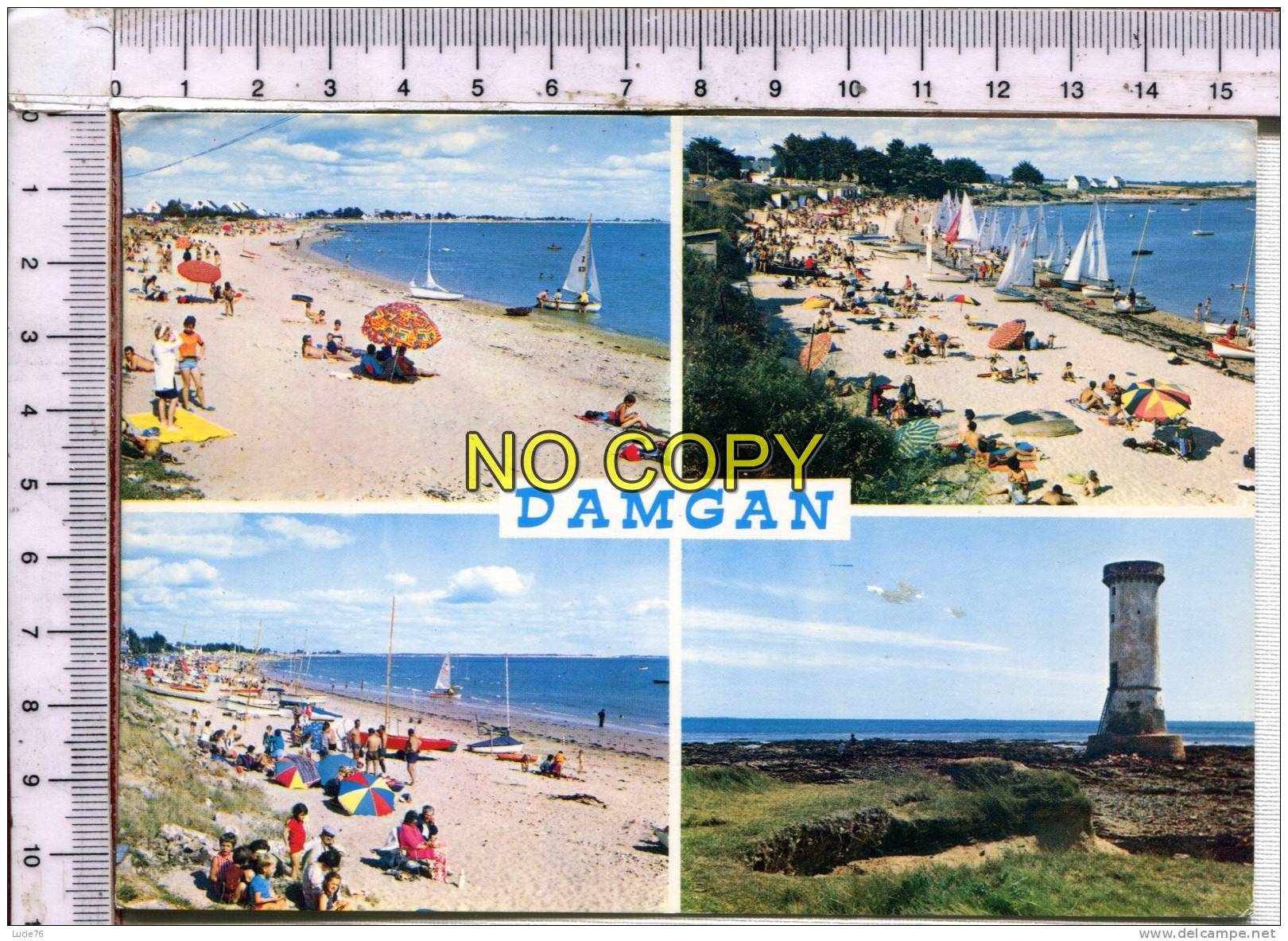 DAMGAN -  4 Vues - Les Plages De St Guérin, De Kervoyal, De Damgan, La Tour Des Anglais - Damgan