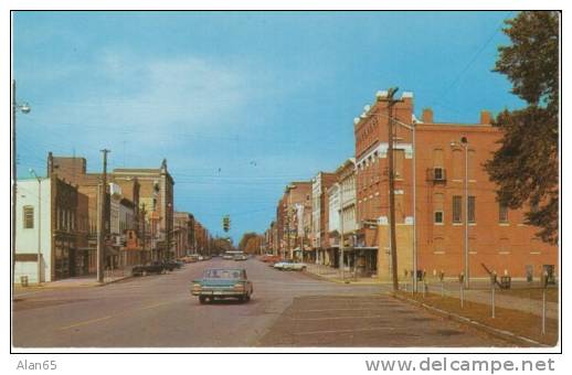 Henderson KY Kentucky, Chrome Street Scene, Auto, C1950s Vintage Postcard - Henderson