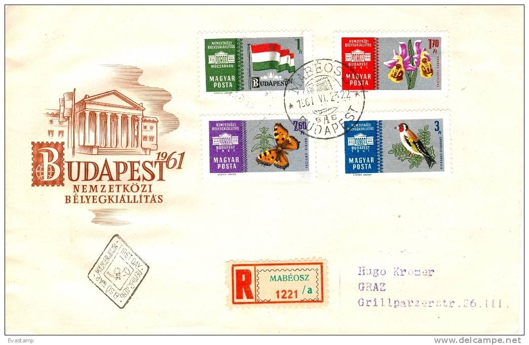 HUNGARY - 1961. FDC - International Stamp Exhibition(Silver) - Used - FDC