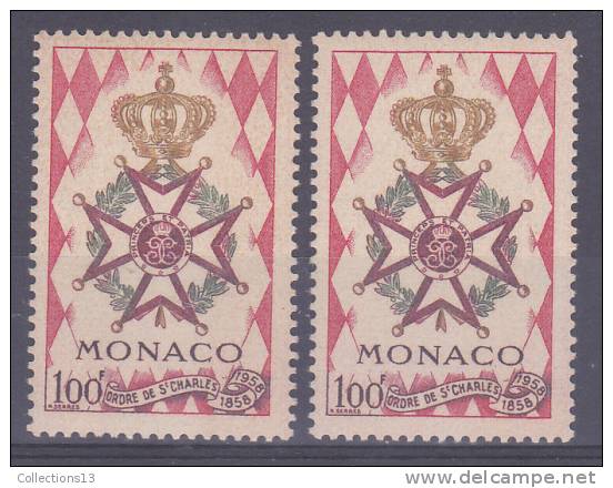 MONACO - 490** (2 Timbres) Cote 6,20 Euros Depart à 10% - Nuevos