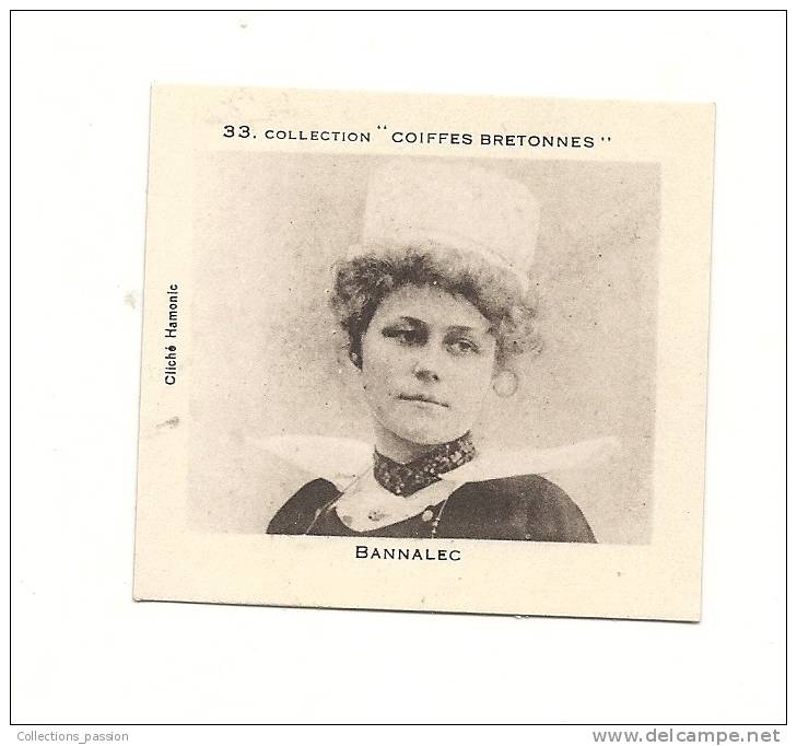 Publicité, Conserveries Emile Chemin "Capitaine Cook" - Collection "Coiffe Bretonne" - N°33 - Bannalec - Other & Unclassified