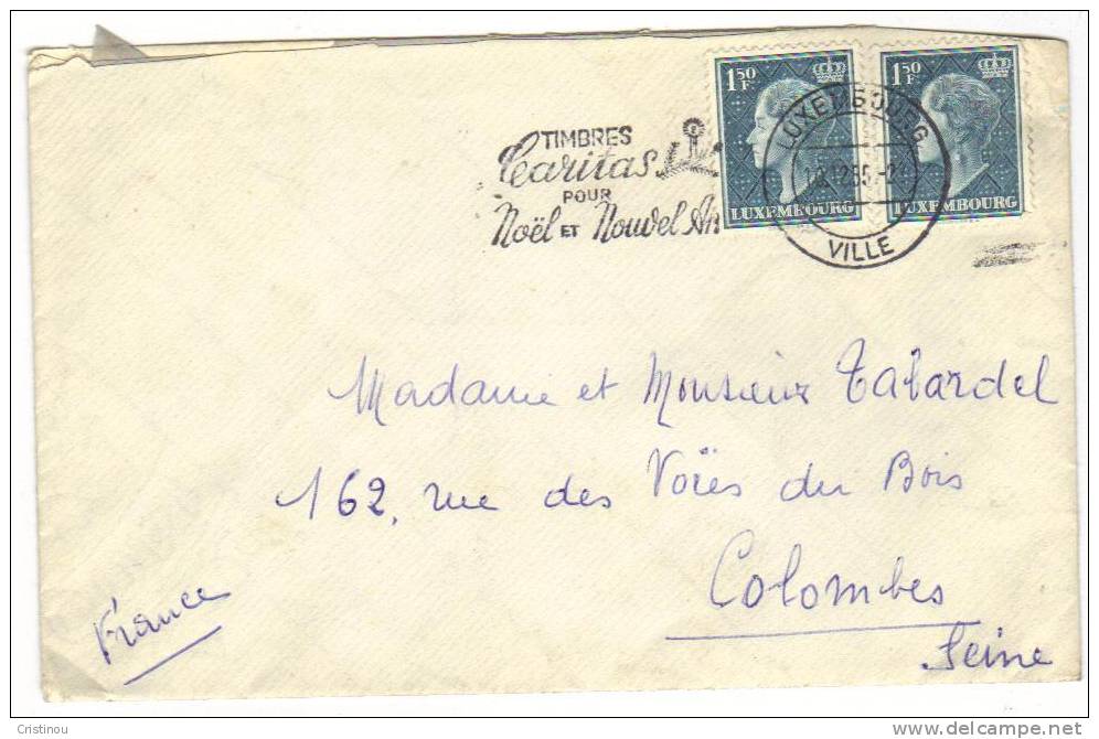 Timbres LUXEMBOURG 1951, - 1948-58 Charlotte Di Profilo Sinistro