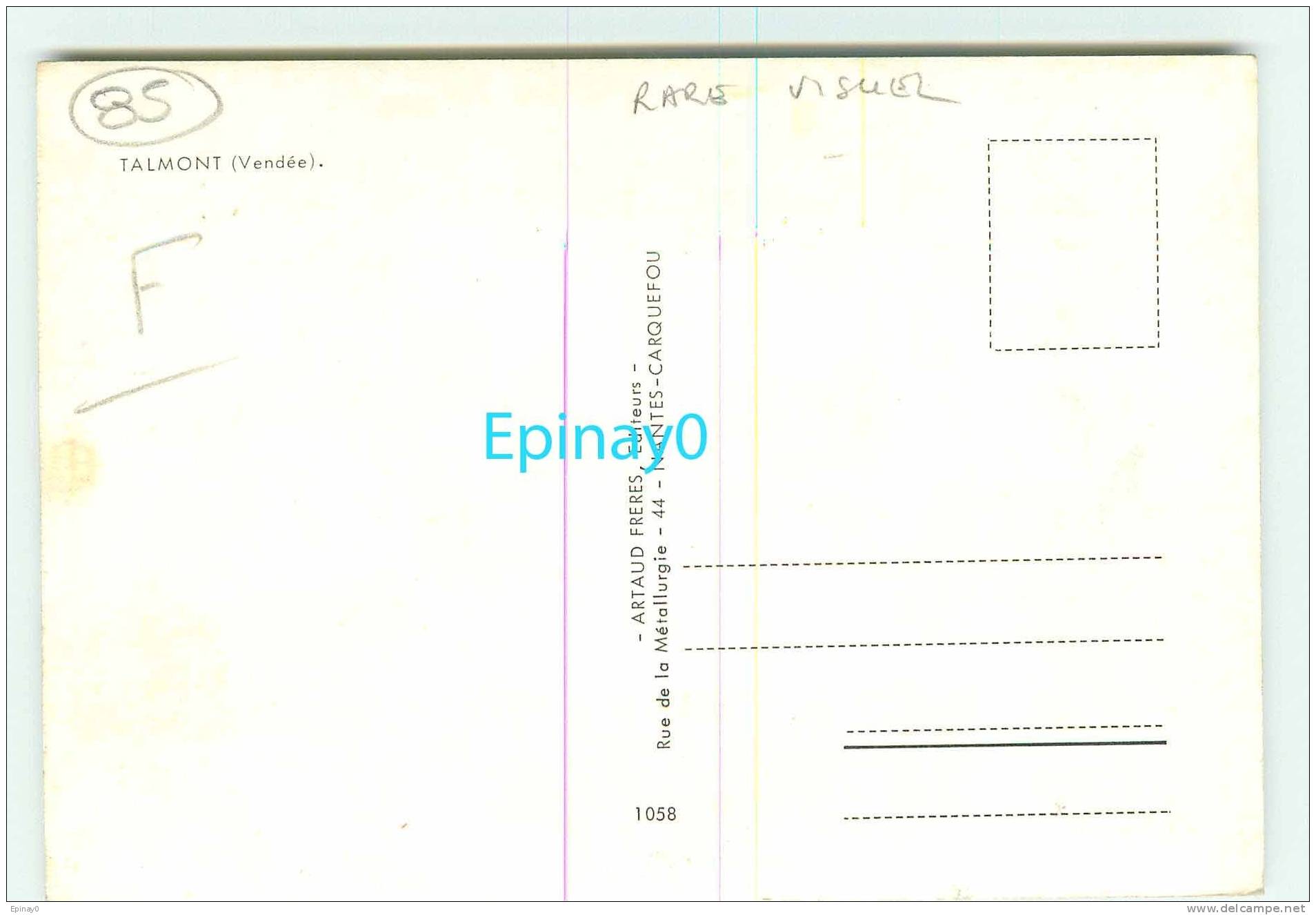 Br - 85 - TALMONT - Carte Multivues  - édition Artaud - Talmont Saint Hilaire