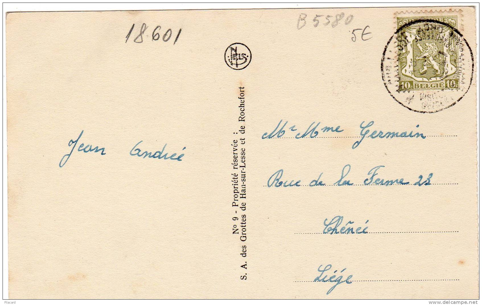 18601    Belgio,    Grottes  De  Han,  La  Mosquee,  VG - Rochefort