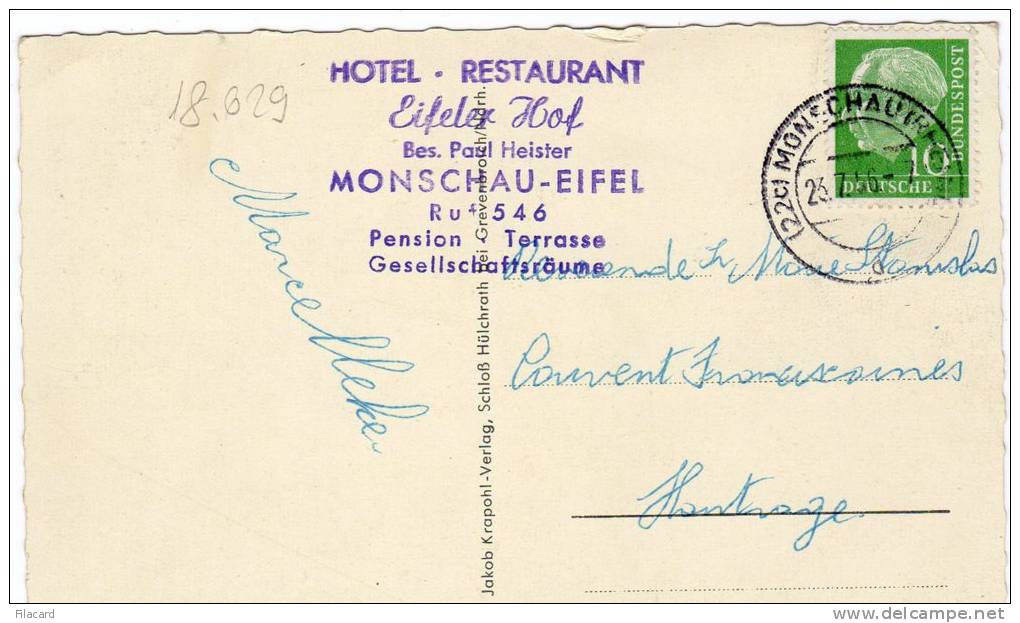 18629     Germania,   Monschau/Eifel,  VG  1956 - Monschau