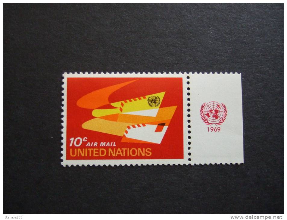 UNITED NATIONS NEW YORK, 1969, Yv A14, WITH UN LOGO, MNH**  (P43-025) - Neufs