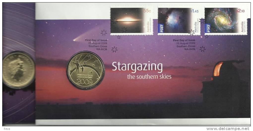 AUSTRALIA $1 STARGAZING ASTROLOGY FRONT QEII HEAD 1YEAR PNC 2009 UNC NOT RELEASED READ DESCRIPTION CAREFULLY!! - Otros & Sin Clasificación