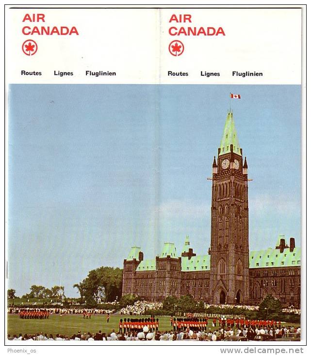 AIRLINES (Canada) - Air Canada, Travel Guide, Year 1967 - Mondo