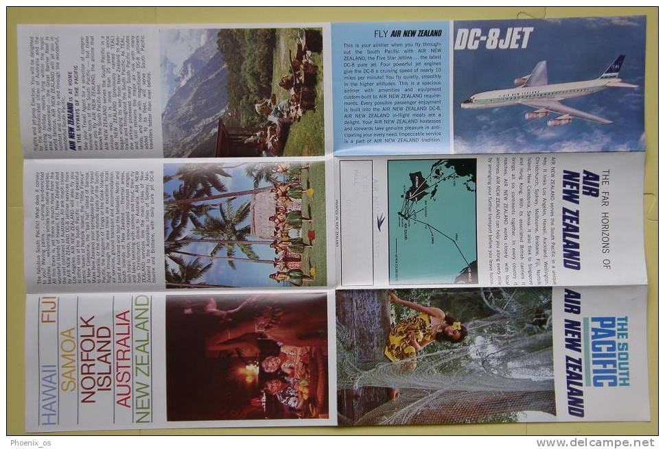 AIRLINES (New Zeland) - The South Pacific Air New Zeland, Travel Guide - Welt