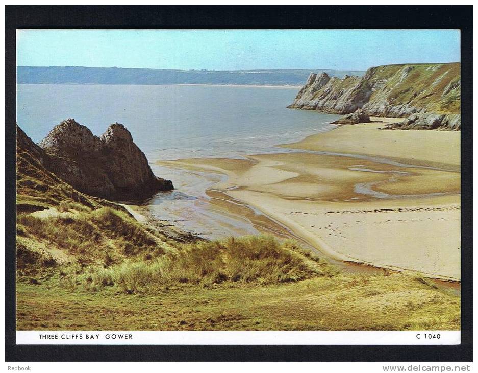 RB 747 - Judges Postcard - Three Cliffs Bay Gower Near Swansea Glamorgan Wales - Glamorgan