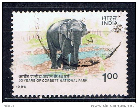 IND Indien 1986 Mi 1073 Elefant - Gebruikt