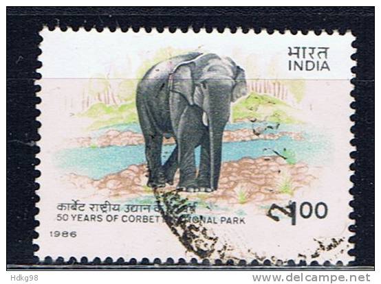 IND Indien 1986 Mi 1073 Elefant - Used Stamps