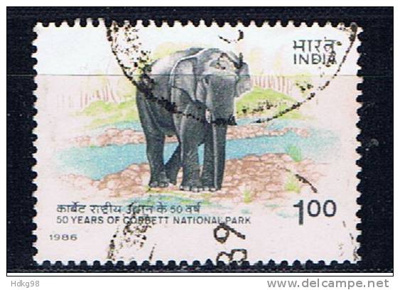 IND Indien 1986 Mi 1073 Elefant - Gebruikt