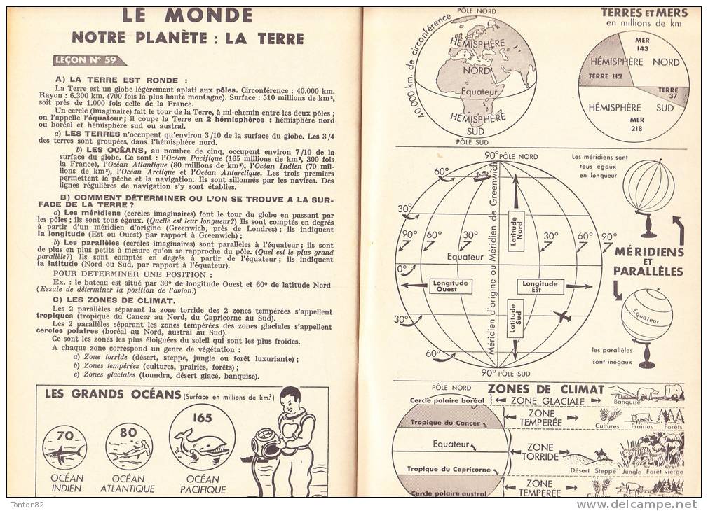 J. Anscombre -  Mon Mémento De Géographie - Éditions M.D.I./ Collection " L´essentiel "  - ( 1968 ) . - 6-12 Years Old