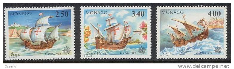 Monaco - Europa 1825/1827 ** - 1992