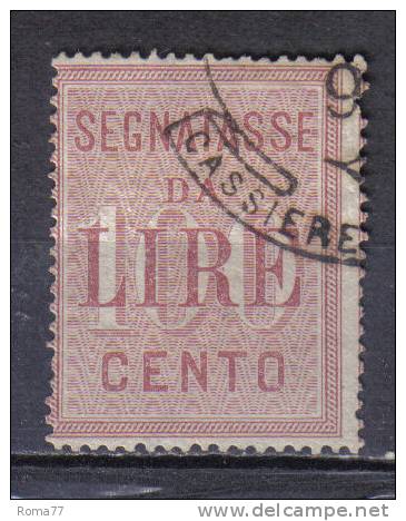 SS6204 - REGNO 1884 , Segnatasse 100  Lira  N. 16 - Strafport